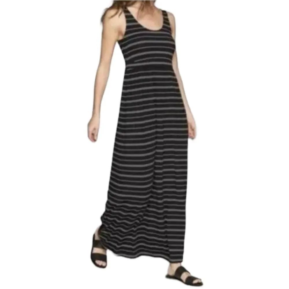 ATHLETA Patio Striped Maxi Dress M